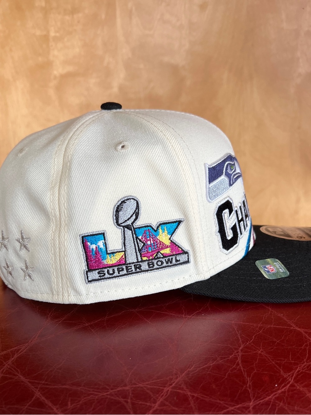 New Era Seattle Seahawks Super Bowl LX Champions Snapback Hat - Picture 4 of 10